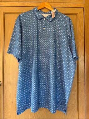 NWT Vineyard Vines Lacrosse Performance Extended Size Polo / XXL